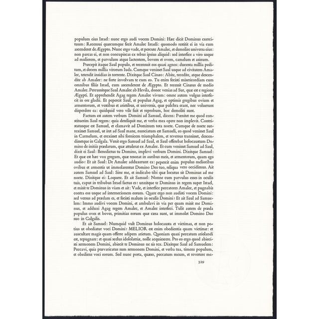 Printmaking Materials 1967 Salvador Dalí Biblia Sacra Lithograph "Gloria Vultus Moysi" (Glory of the Face of Moses) For Sale - Image 7 of 10