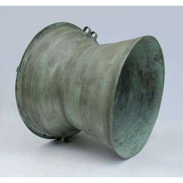 Antique Southeast Asian Bronze Rain Drum Side Table For Sale - Image 10 of 18