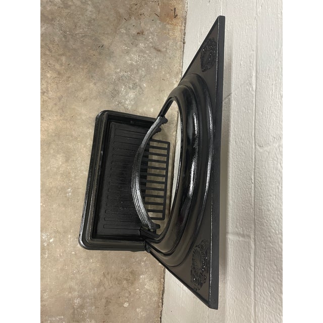 Ebony 19th Century Complete 24" Antique Cast Iron Fireplace – Ornate Victorian Set From New Orleans For Sale - Image 8 of 15