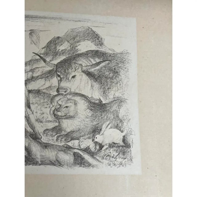 Impressionist Francis Preaches to the Animals (Saint Francis of Assisi) Lithograph by Walter Teutsch (German/Romanian, 1883–1964) c.1924 For Sale - Image 3 of 10