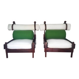 Pair of Tonico Rosewood Chairs by Sergio Rodrigues For Sale