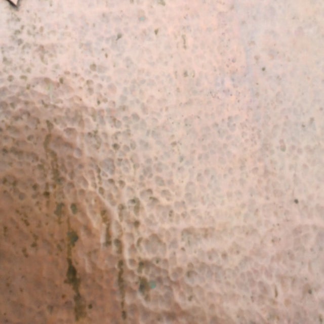 Antique Hammered Copper Folding Screen For Sale - Image 9 of 10