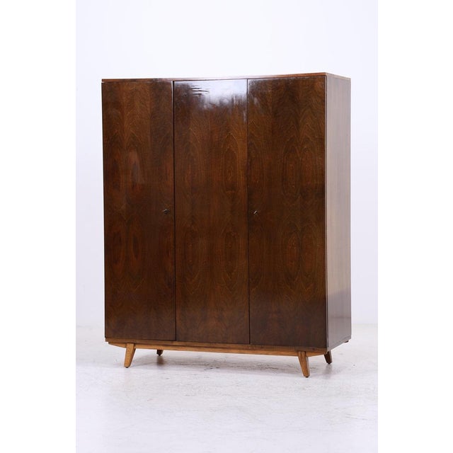 Vintage Wardrobe in Wood, 1950s For Sale - Image 5 of 18