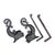 1900 - 1909 Pair of Bradley & Hubbard Cast Iron Dolphin Form Andirons, C. 1900 For Sale - Image 5 of 10
