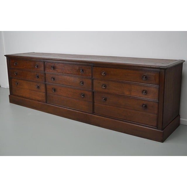 Large Antique French Oak Apothecary / Museum Cabinet, 1900s For Sale - Image 16 of 18