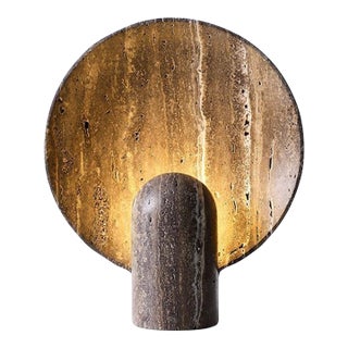 Textured Resin Art Ambiance Table Lamp For Sale