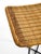 Mid-Century Modern Rattan Stool with Black Iron Frame, 1950s For Sale - Image 13 of 18