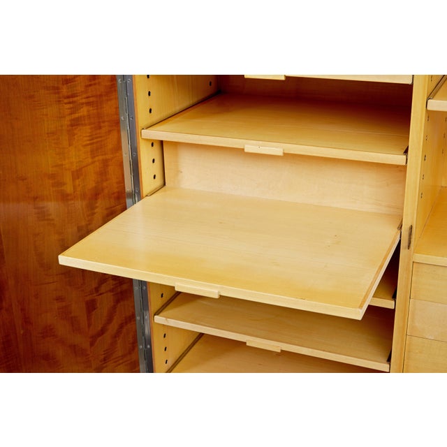 Mid-Century Birch Wardrobe by Oscar Nilsson for Nordiska Kompaniet, 1939 For Sale - Image 10 of 14