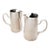Vintage Hotel Silver Serving Pitchers by d.w. Haber & Sons, New York, a Pair For Sale