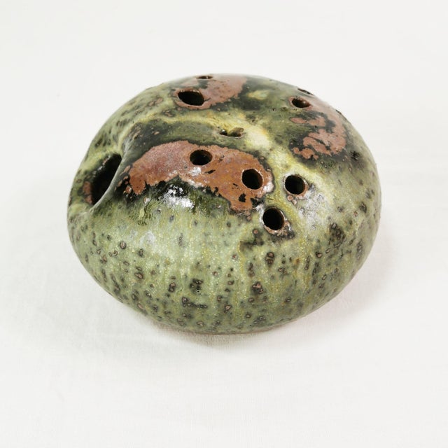 Mid-Century Modern Organic Ceramic Ikebana Vase by Erik Græser, Denmark, 1960s For Sale - Image 3 of 9