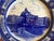 American Vintage Royal Doulton Flow Blue Library of Congress Architectural Transferware Plate For Sale - Image 3 of 12