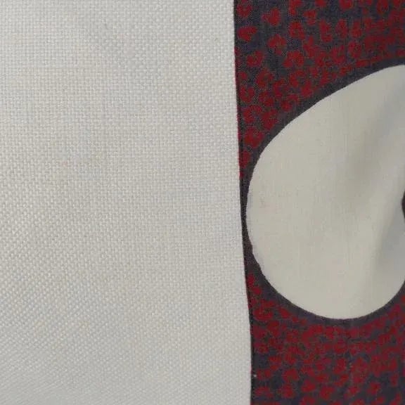 Japanese 2000s Pillow with Vintage Central Asian Block Print For Sale - Image 3 of 5