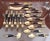Brass LastChance!Mid Century Siam Dessert Utensil Set for 8 - 20 Pieces For Sale - Image 8 of 12