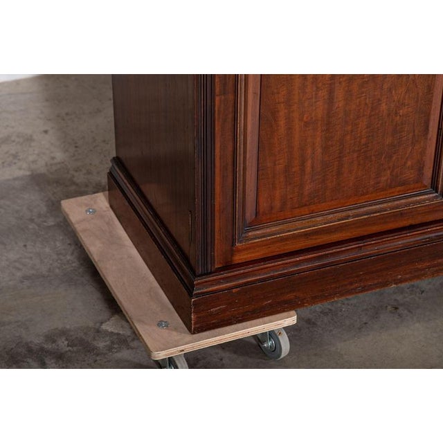 Antique English Triple Glazed Bookcase in Mahogany, 1870 For Sale - Image 14 of 18