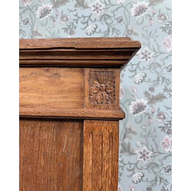 Large Antique Oak Bonnetière, 1920s For Sale - Image 3 of 16