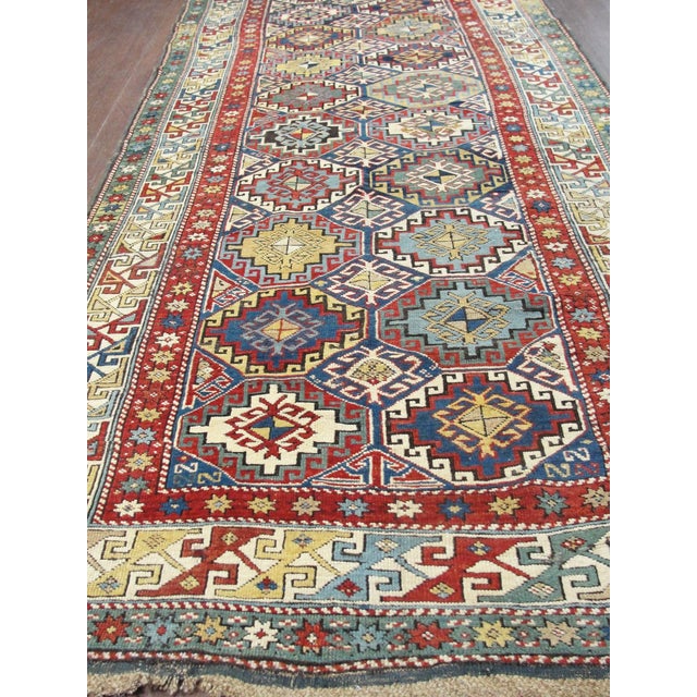 Textile Antique Shirvan/Caucasian Rug /Runner, 3'8" X 7'2" For Sale - Image 7 of 8