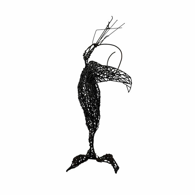Vintage mid century wire sculpture.