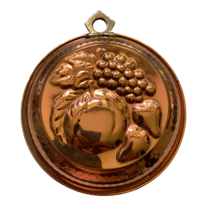 Vintage Copper Kitchen Mold Fruit