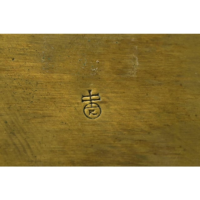 Roycroft Arts & Crafts Hammered Brass Over Copper Inkwell For Sale - Image 13 of 15