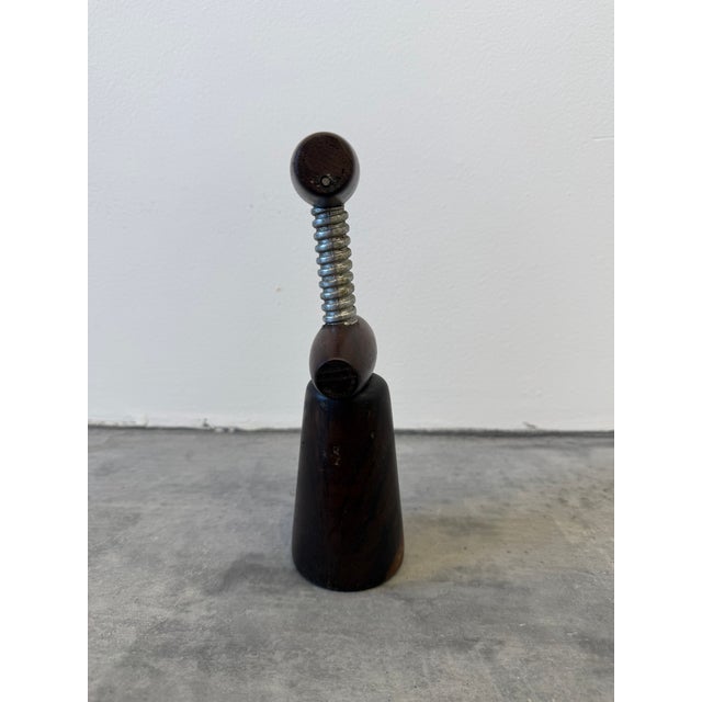 1970s Tropic-Art Brazilian Modern Jacaranda Wood Wine Bottle Opener, 1970s For Sale - Image 5 of 11