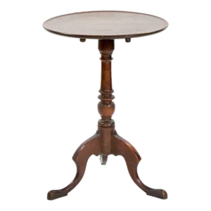 19th Century Victorian Mahogany Tripod Pedestal Candle Stand
