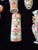 Rose Antique Chinese Porcelain Collection Rose Mandarin Medallion, Set of 7 For Sale - Image 8 of 10