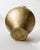 Goldenrod Vintage Brass Vase in Hand-Hammered Metal, 1940s For Sale - Image 8 of 11