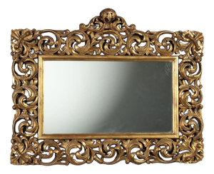 20th Century Baroque Style Giltwood Mirror, Italy