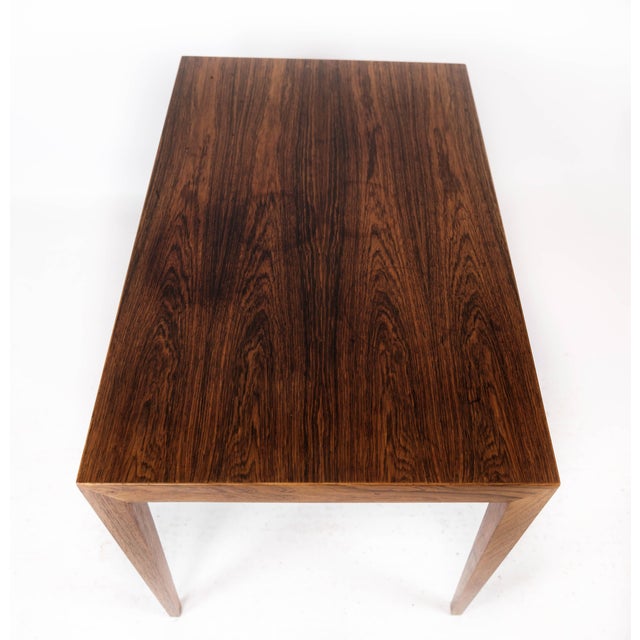 Wood Rosewood Side Table by Severin Hansen for Haslev Furniture, 1960s For Sale - Image 7 of 11