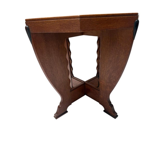 Art Deco Amsterdamse School Coffee Table in Oak, 1920s For Sale - Image 10 of 14