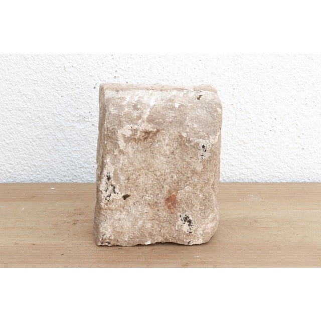 19th Century Chevron Pilasters, Antique Indian Stone Niche For Sale - Image 5 of 6