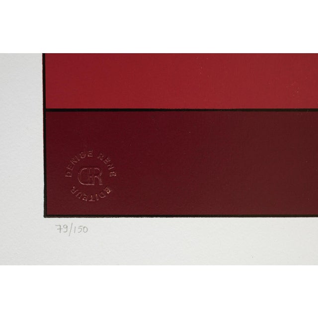 Granat Silkscreen Print from Victor Vasarely's Lapidaire Portfolio, 1966 For Sale - Image 4 of 7