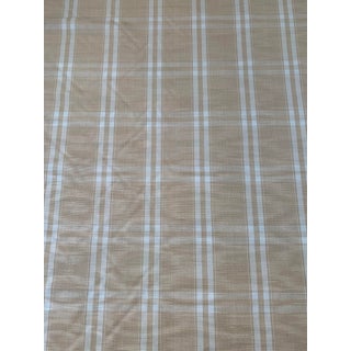 Scalamandre Cotton/Linen Plaid With Moire Fabric For Sale