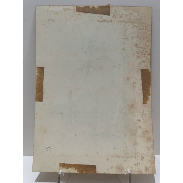 Henry Emil Salloch Original Watercolor on Paper For Sale In Atlanta - Image 6 of 7