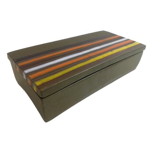 Lidded Box attributed to Aldo Londi for Bitossi, Italy, 1960s For Sale