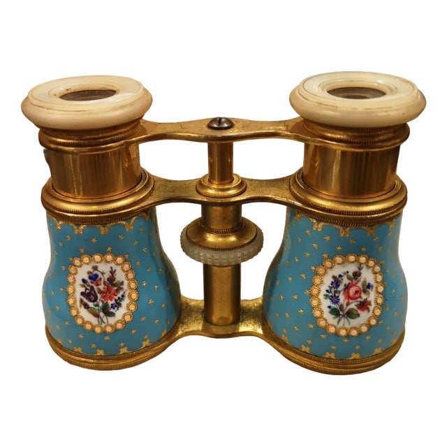 Blue Enamel Theater Glasses For Sale