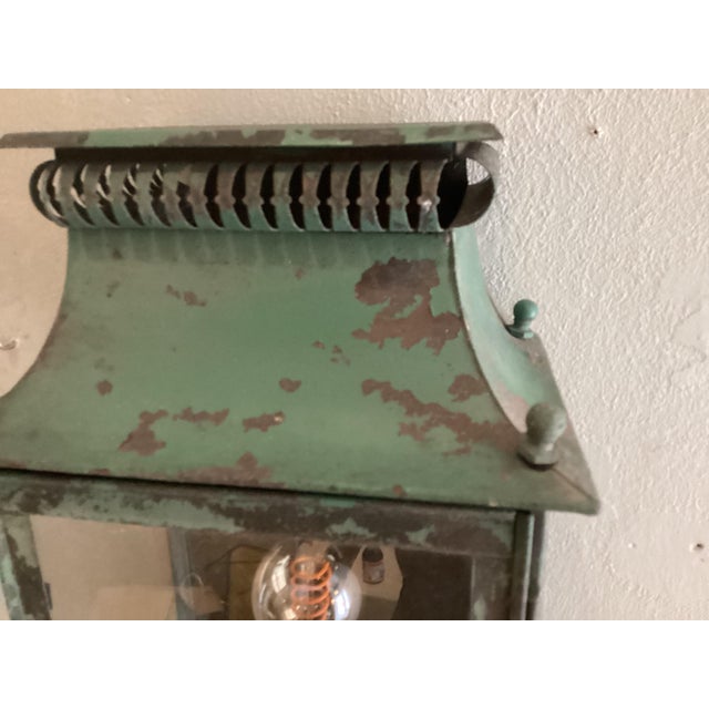 Metal Platina Copper Classic Model Garden Wall Light, Maison, France, 1970s, Set of 2 For Sale - Image 7 of 11