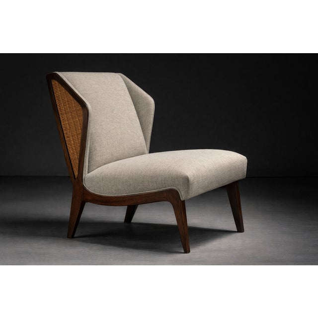 Wood Gio Ponti Style Mid-Century Italian Lounge Chairs - Pair For Sale - Image 7 of 7