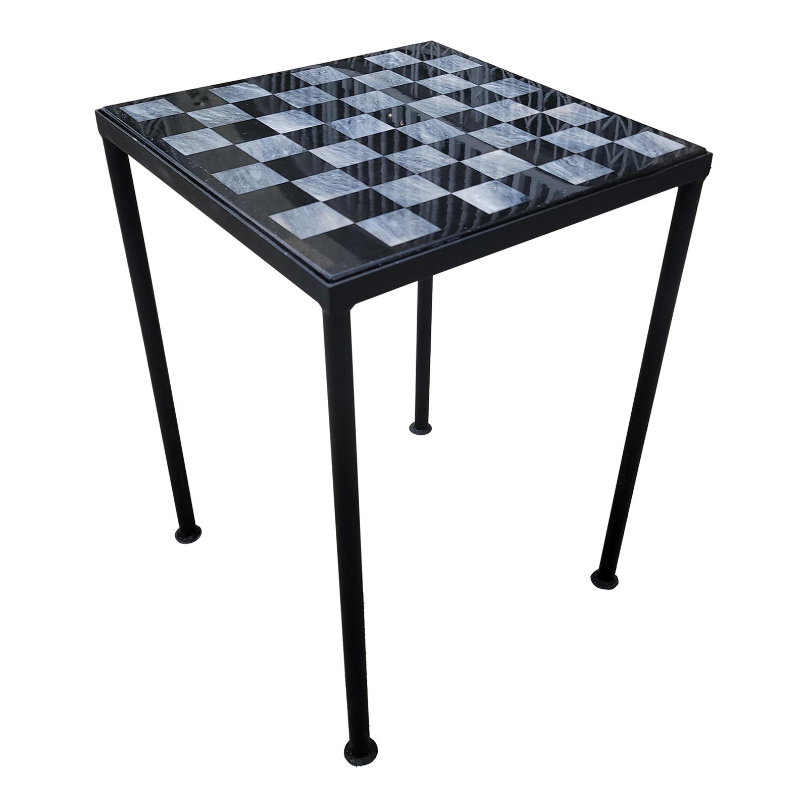 Black and White Marble Game Board With Custom Made Frame Chairish