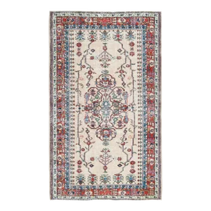 Vintage Turkish Oushak Handmade Wool Cotton Beige Area Rug