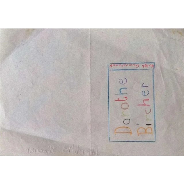 Composition is an original Contemporary artwork realized in the Late 20th Century by Dorothe Bircher. Original Drawing on...