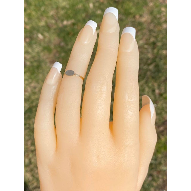 The Obe: Child's Yellow Gold Signet Ring For Sale - Image 9 of 10