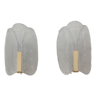 Wall Lights by Carl Fagerlund for Orrefors, 1970s, Set of 2 For Sale