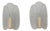 Wall Lights by Carl Fagerlund for Orrefors, 1970s, Set of 2 For Sale
