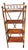 Antique Victorian Aesthetic Movement Burnt Bamboo Four-Tier Shelf Etagere For Sale