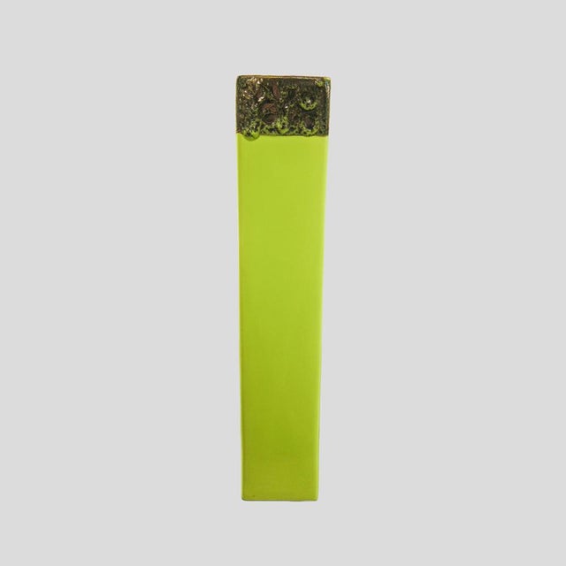 Forest Green Mid-Century Modern Studio Ceramic For Sale - Image 8 of 9