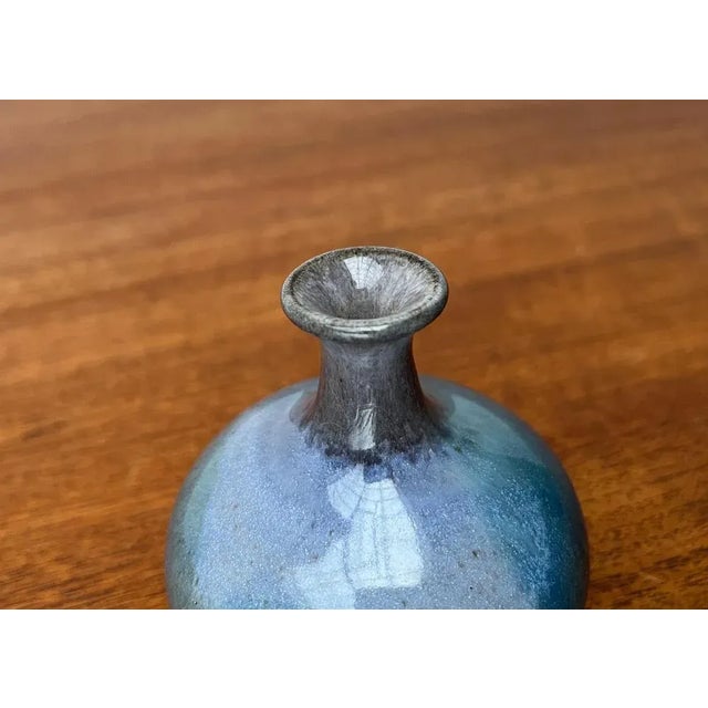 Mid-Century Small German Studio Pottery Vase by Janne Reckert-Cordua, 1960s For Sale - Image 6 of 12