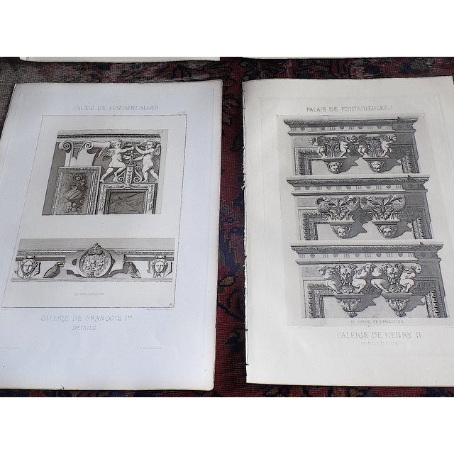 Antique 19th C. Palais De Fontainebleau Architectural Details - Set of 6 For Sale - Image 4 of 6