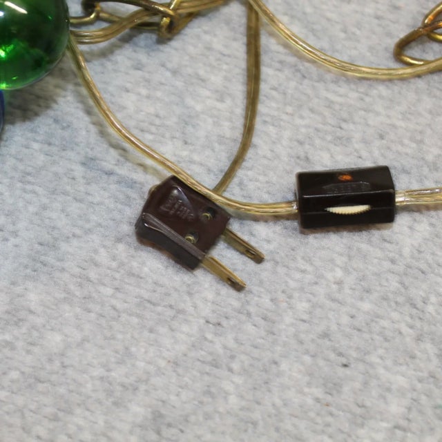 Plastic 1960s Swag Light of Large Lucite Grapes For Sale - Image 7 of 8