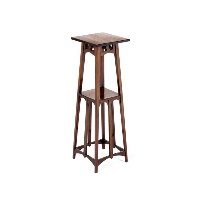 Brown Mahogany Jardiniere Stand from Liberty & Co For Sale - Image 8 of 8
